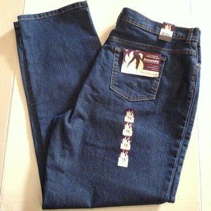 Gloria Vanderbilt Amanda Original Flattering Jean straight Leg stretch size 18